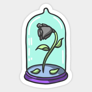 Black rose Sticker